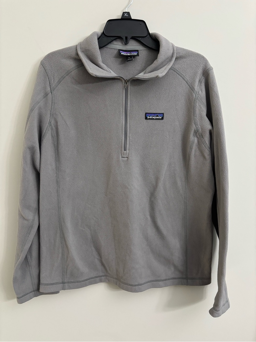 Patagonia Women's Light Gray Quarter-Zip Fleece Pullover